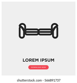 Self balancing hoverboard vector icon