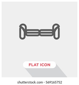 Self balancing hoverboard vector icon