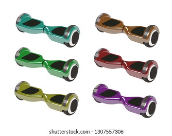 self balancing scooter different color set