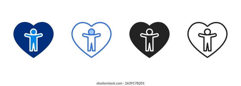 Self Care Icon Set Multiple Style Vector Illustration