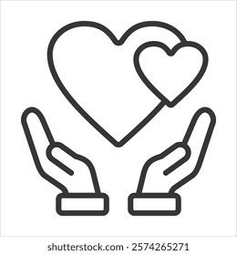 Self Care Icon Vector Illustration Outline