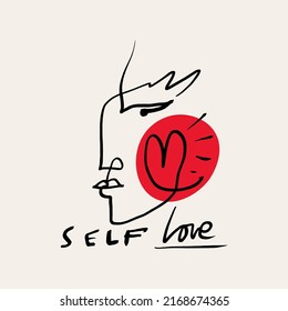 Self Care Line Art Minimalist Boho Icon Or Logo Holistic Healing Meditation For Harmony And Love