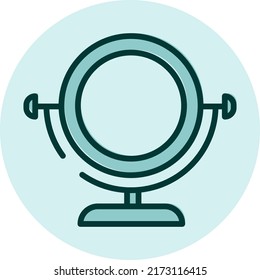 Selbstpflegespiegel, Illustration, Vektorgrafik auf weißem Hintergrund.