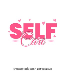 Self Care Motivational Quote Background Vector
