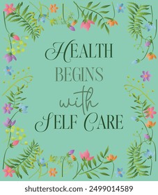 Self Care Quote and Card Poster Template