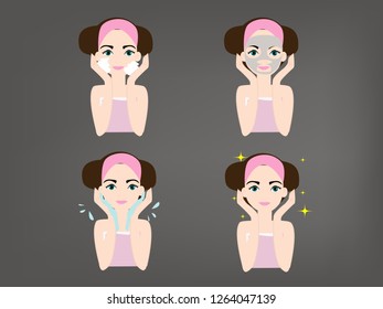 Self Care Skin Vector Stock Vector (Royalty Free) 1264047139 | Shutterstock