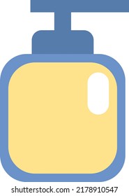 Jabón de autocuidado, ilustración, vector sobre un fondo blanco.