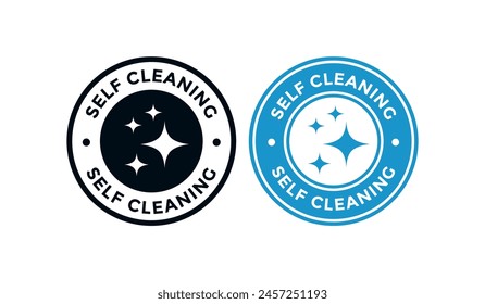 Self Cleaning icon vector badge