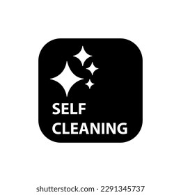 Self Cleaning icon vector illustration on white background 