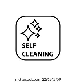 Self Cleaning icon vector illustration on white background