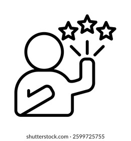 Self Confidence Icon Element for Design