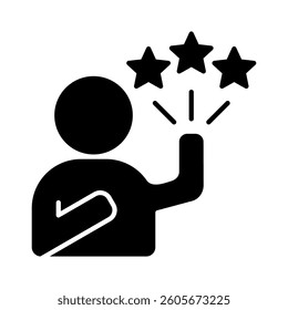 Self Confidence Icon Element for Design