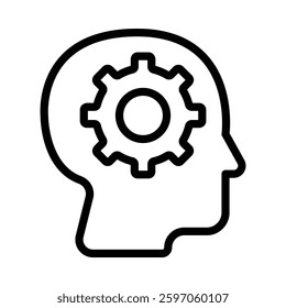 Self Control icon illustration in line style. Perfect for website mobile app presentation. Suitable for any user interface and user experience