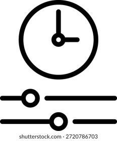 Vector de ilustración de icono de línea de autocontrol