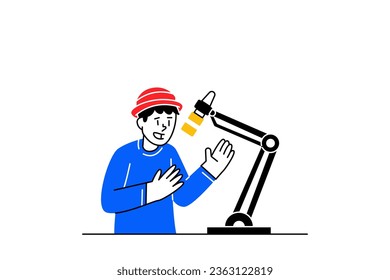 Self Development Activity Illustration in flat style vector design for education purpose or your business 