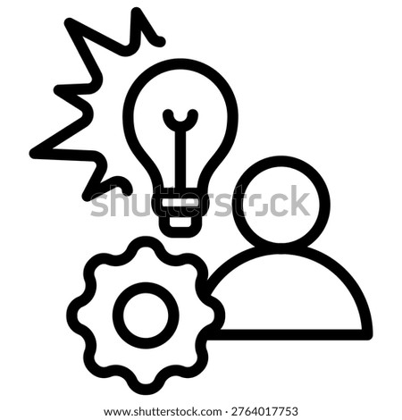 Self Development Icon Element For Design
