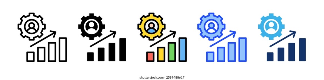 Self Development Icon Set With Multiple Style Collection