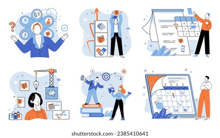 Self development. Vector illustration. Developing self consciousness is key aspect self development Embracing change is essential for successful self development Success comes