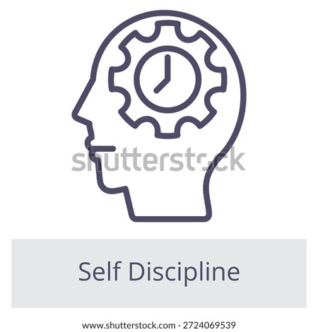 Self Discipline Element For Design Graphic