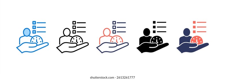 Self Discipline Icon Element for Design