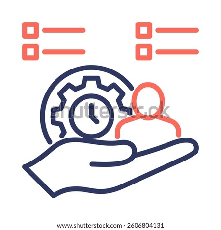 Self Discipline Icon Element for Design