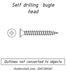 self drilling bugle head  fastener