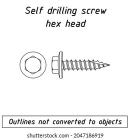 self drilling hex head with seal hi grasp