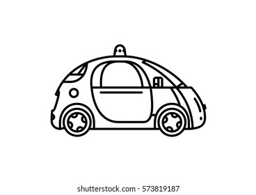 Self Driving Car Icon