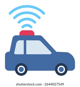 self driving car icon for illustration