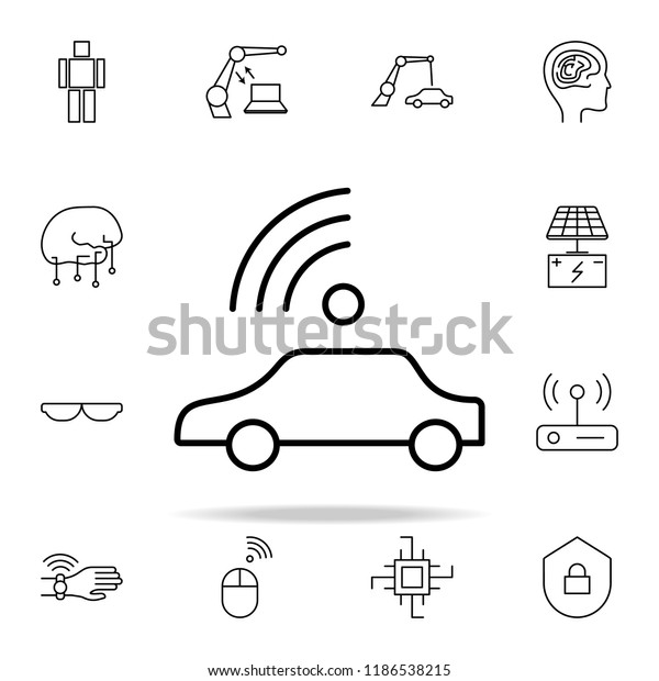 self driving car icon. New Technologies icons\
universal set for web and\
mobile