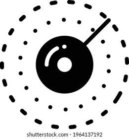 Self driving Car Long range Scan Concept Vector Icon Design, Autonomous driverless vehicle Symbol, Robo car Sign, Automated driving system stock illustration