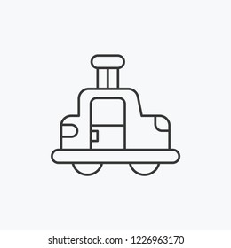 Self Driving Car Modern Simple Vector Icon