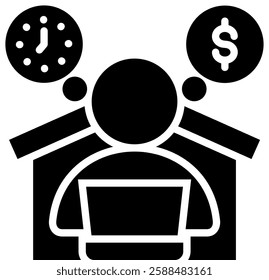 Self Employed Icon Element For Design