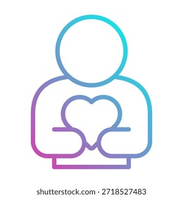 Elemento de icono de autoestima para diseño