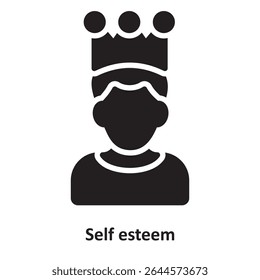 Self esteem Vector Icon which can easily modify or edit
