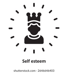 Self esteem Vector Icon which can easily modify or edit
