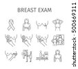 breast exam icons