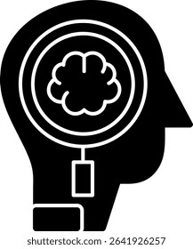 Self Exploration Glyph Vector Icon Design