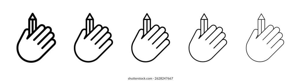 Self expression icon in black. Vector illustration for graphic design
