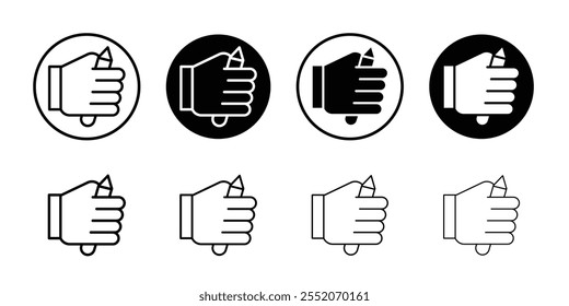 Self expression icon Black and white outline vector