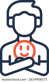 Self Expression Icon Color Line Vector Illustration