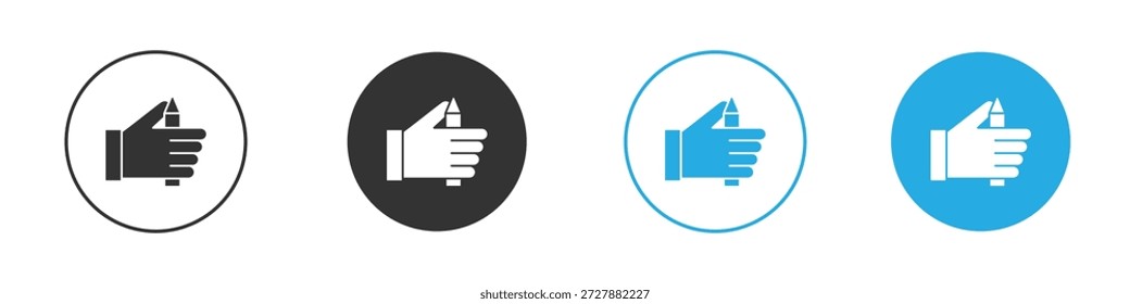 Self expression icon drawing clipart symbol . Vector illustration