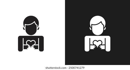 Self expression icon line art vector