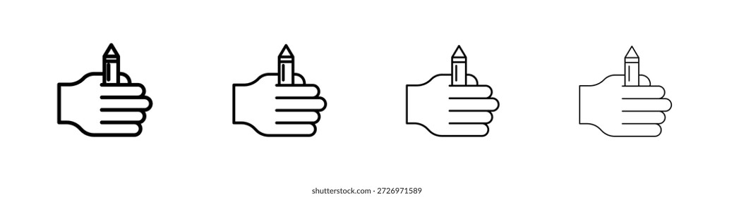 Self expression icon in modern stroke line style. Vector 10 eps