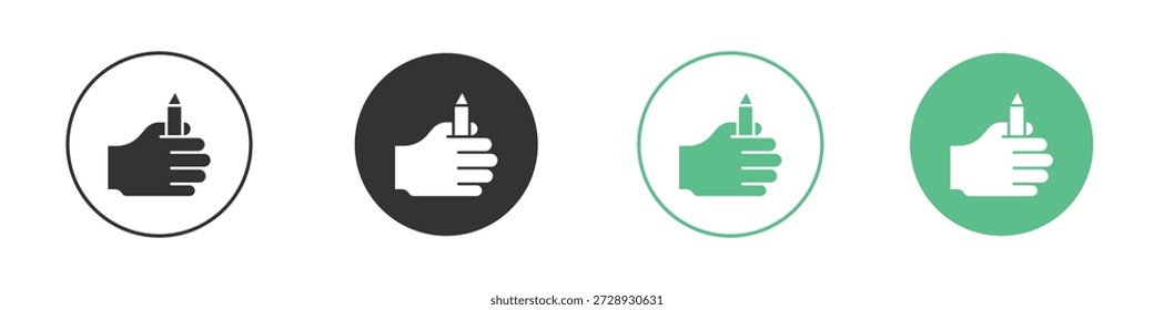 Self expression icons concepts. black sign set