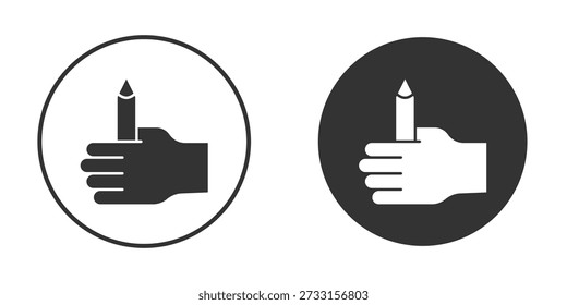 Self expression icons in modern flat solid style for UI UX Designs