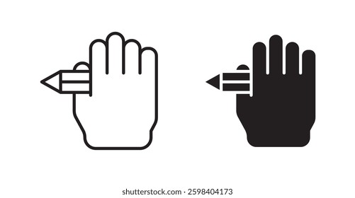 Self expression vector icon set in black color.