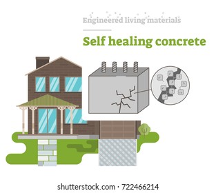 Self Healing Concrete - Engineered Living Material