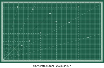 Self Healing Cutting Mat With A Metric Scale Grid.