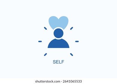 Self Icon Or Logo Isolated Vector Illustration